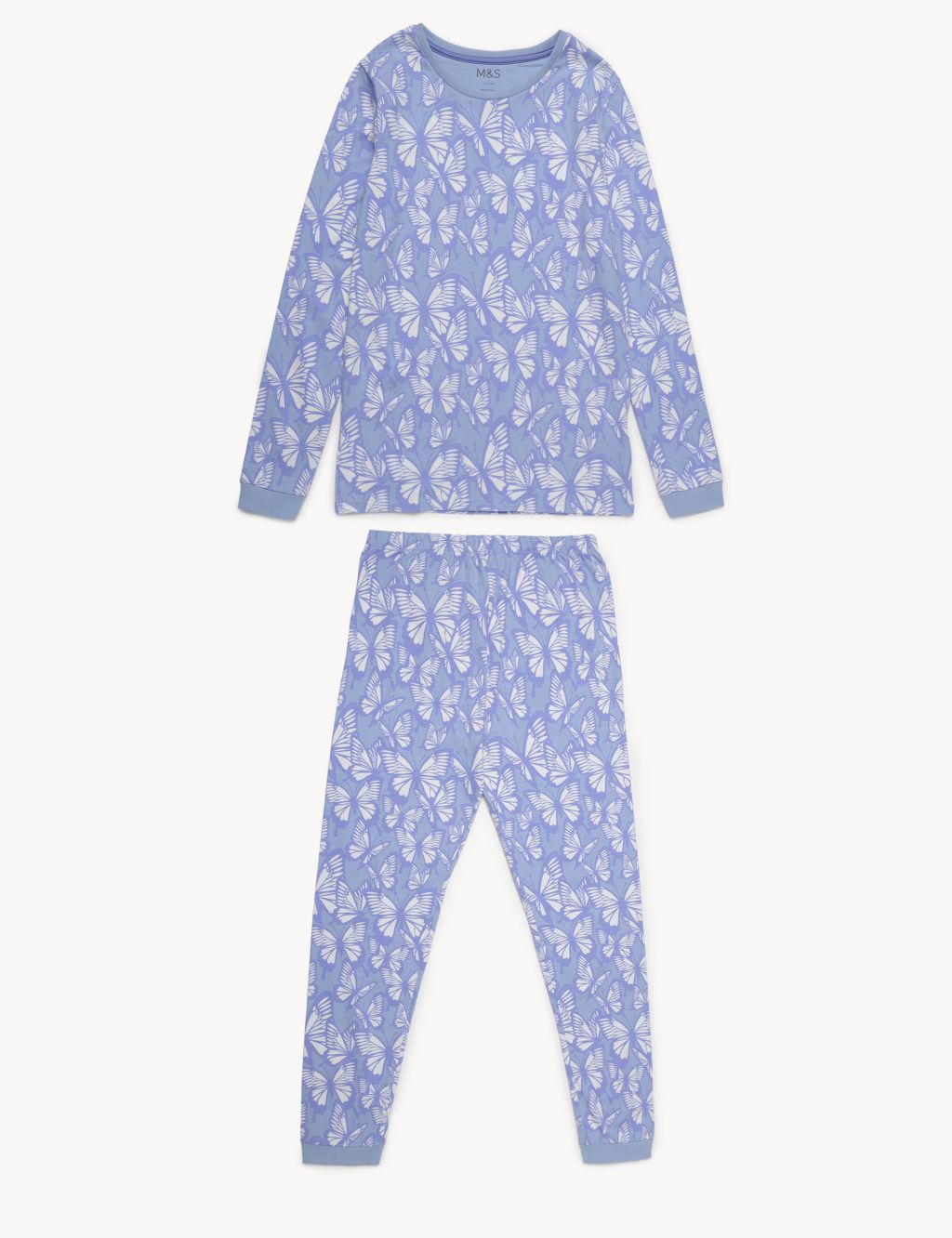 Cotton Rich Butterfly Pyjamas (7-14 Yrs) image 1