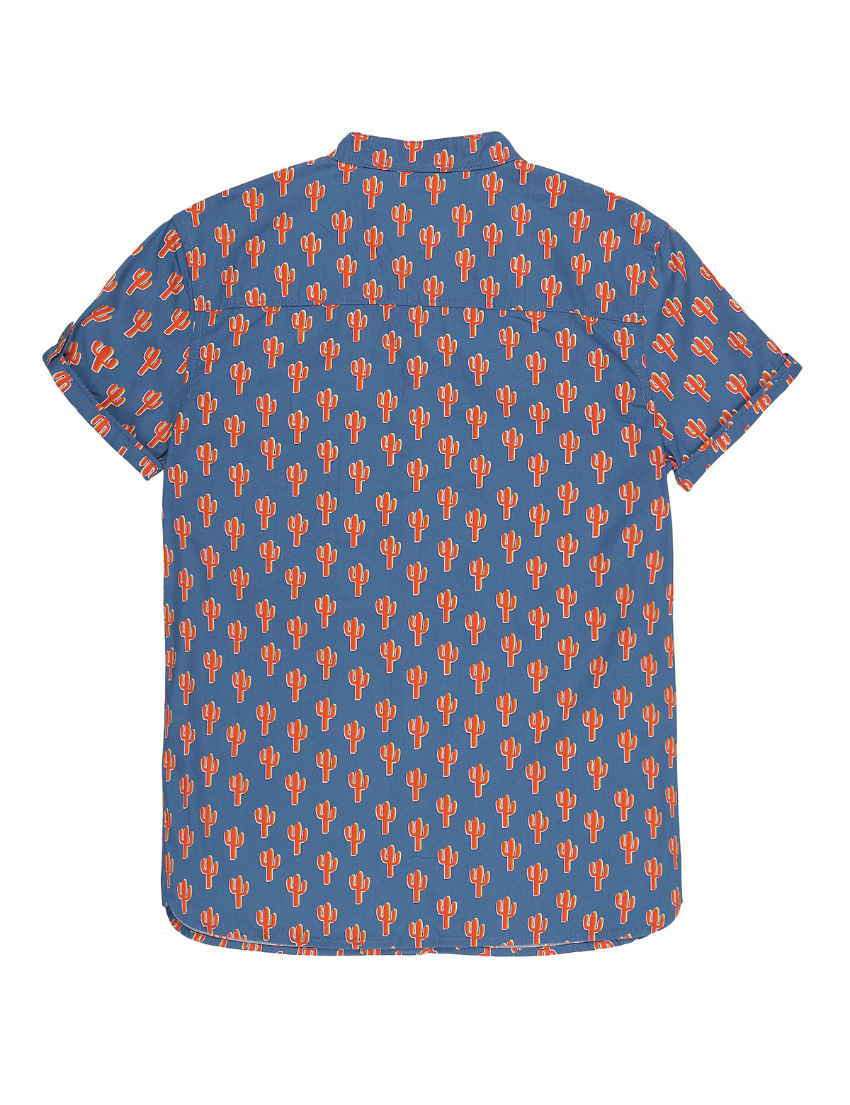 Pure Cotton Printed Mandarin Collar Shirt