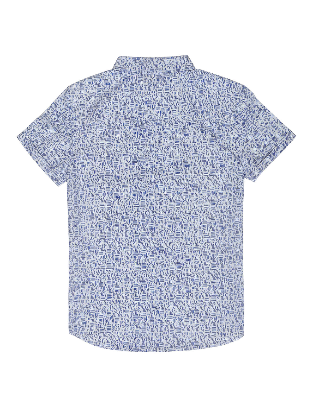Pure Cotton Printed Spread Collar Shirt