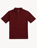 Pure Cotton Solid Polo T-Shirt