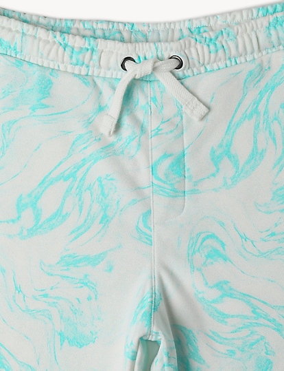 Cotton Mix Regular Fit Printed Shorts