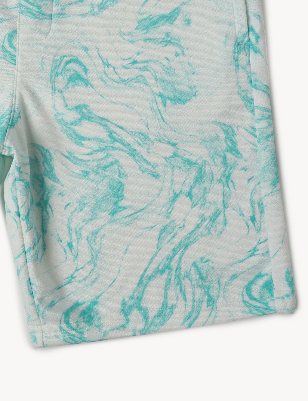 Cotton Rich Marble Print Shorts (6-6 Yrs) image 5