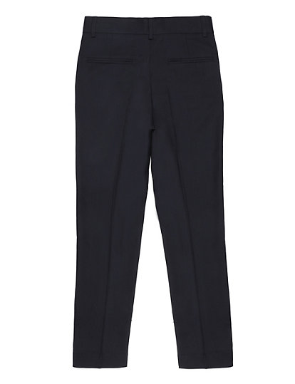 Poly Mix Plain Regular Fit Trouser