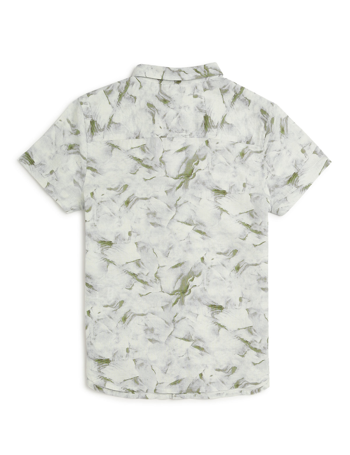 Linen Rich Marble Print Shirt
