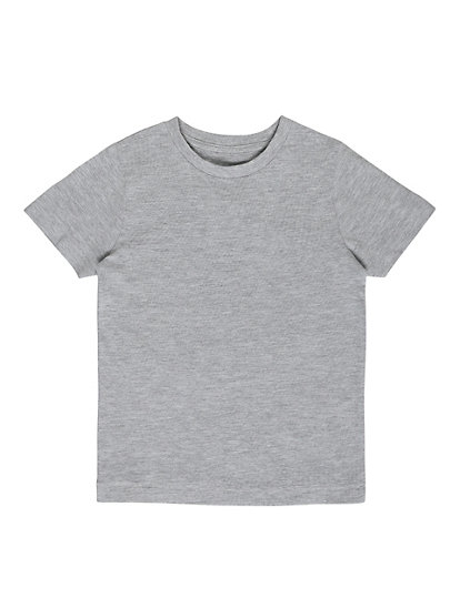 Cotton Mix Plain T-Shirt