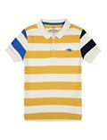 SS Yellow Block Stripe Polo (2-7 Yrs)