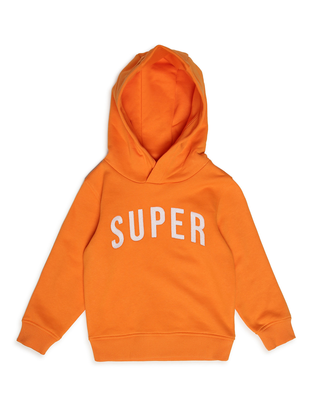 Cotton Mix Self Design Hooded Neck Hoodie