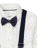 Pure Cotton Printed Button Down Collar Boys Outfit