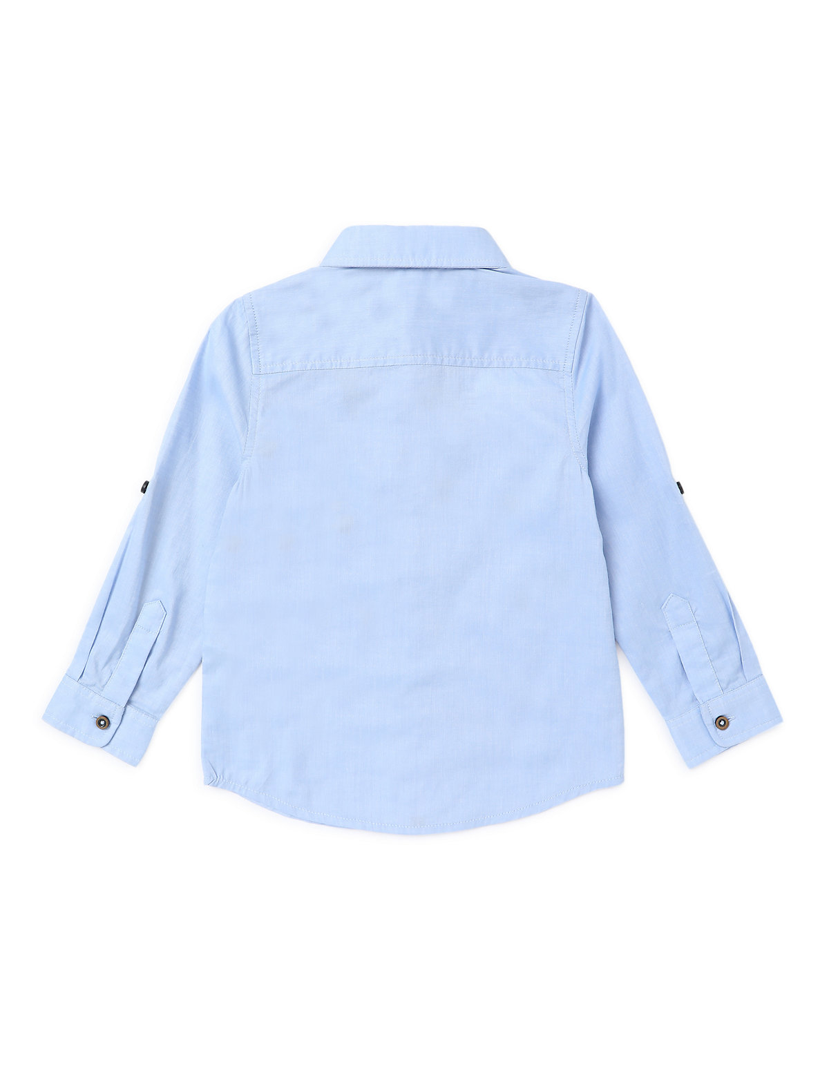 Pure Cotton Embroidered Spread Collar Shirt
