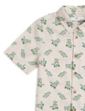 Pure Cotton Printed Spread Collar Shirt