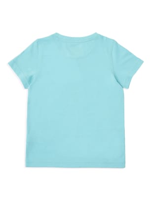 Round neck degradé Monogram T-shirt in cotton