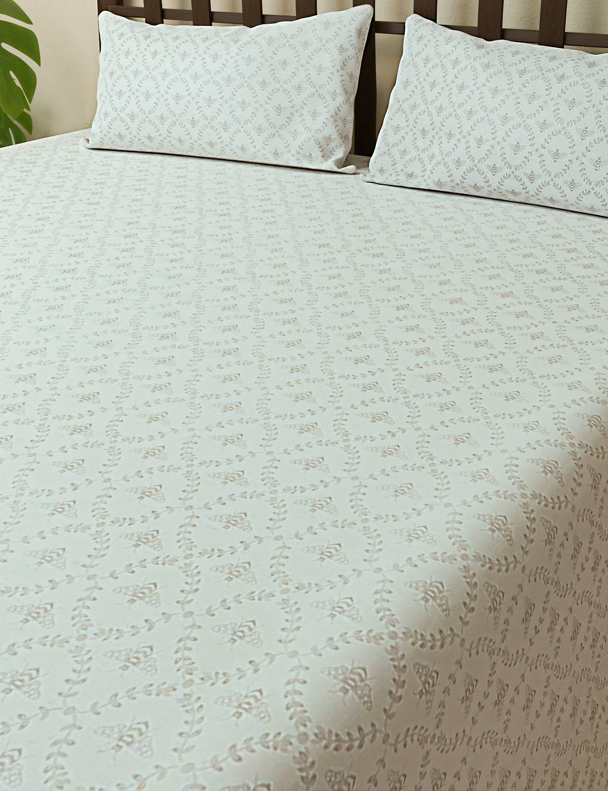 Cotton Mix Printed Super King Bedsheet Set