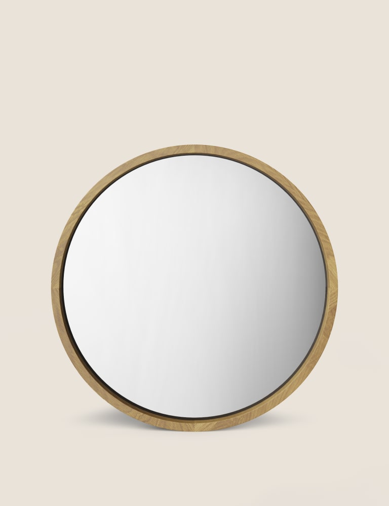 Round oak mirror the range top