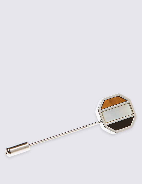 Octagon Lapel Pin Image 1 of 1