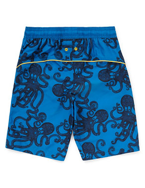 Octopus Print Swim Shorts (5-14 Years) Image 2 of 3