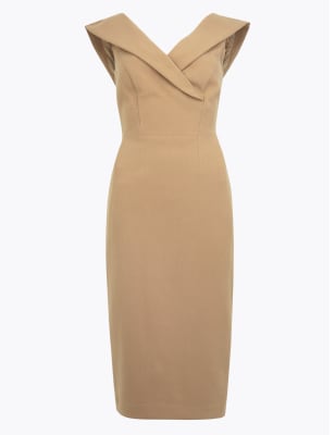 Off The Shoulder Bodycon Midi Dress | M&S Collection | M&S