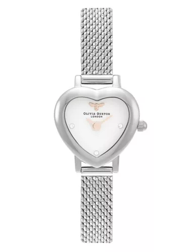 Olivia Burton Mini Heart Stainless Steel Quartz Watch 1 of 4