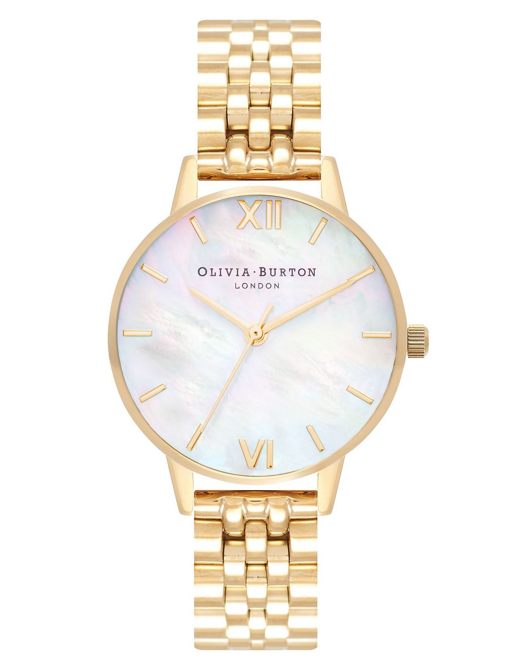 Olivia Burton Mother Of Pearl Rose Gold Watch 3 of 5