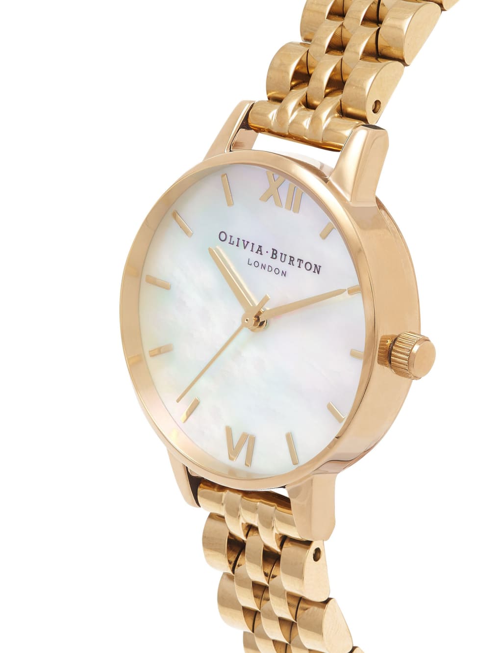 Olivia Burton Mother Of Pearl Rose Gold Watch 1 of 5