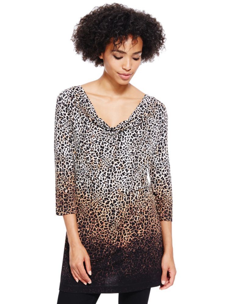 Ombre Animal Print Tunic 1 of 3