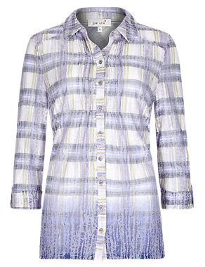Ombre Checked Shirt Image 2 of 4