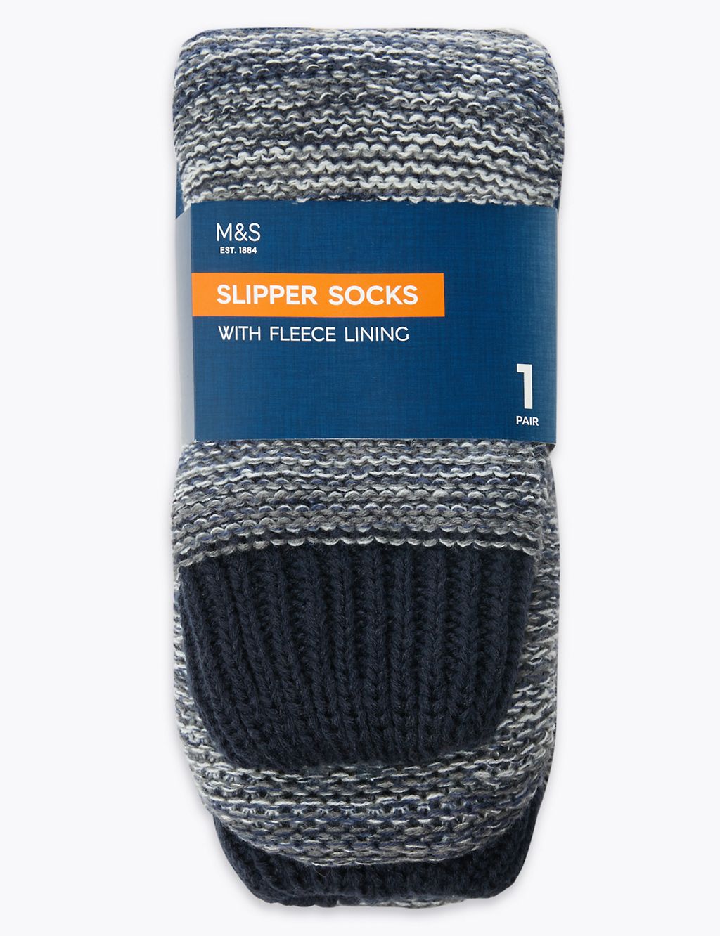 Ombre Fleece Lined Slipper Socks 1 of 3