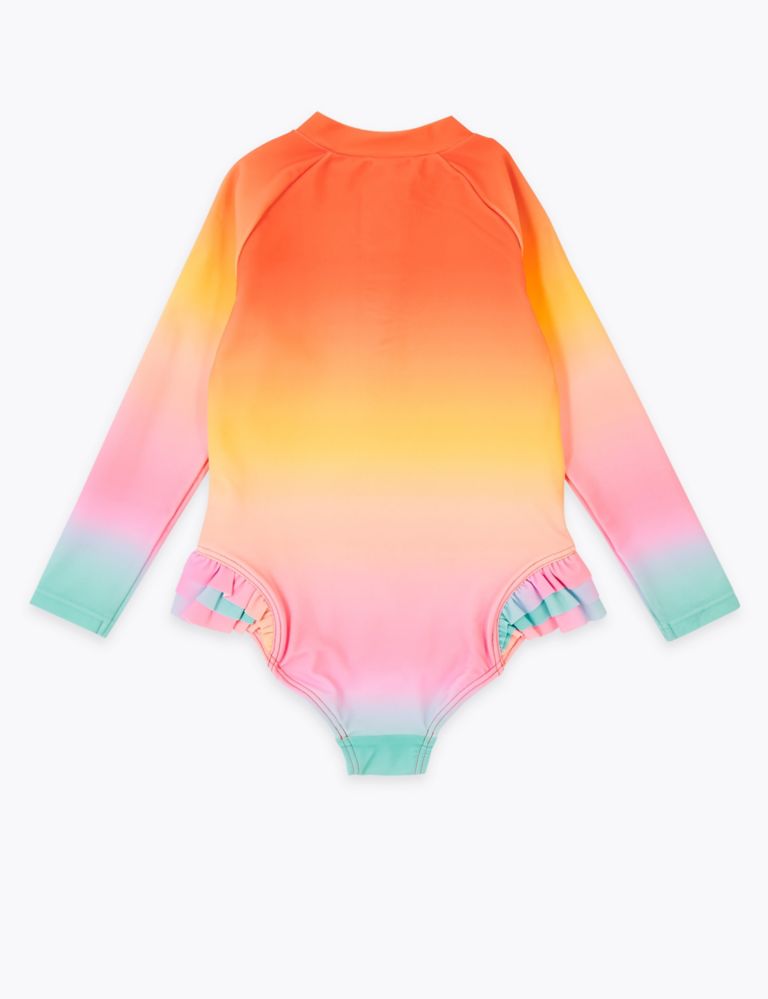 Ombre Long Sleeve Swimsuit (2-7 Yrs) 2 of 2
