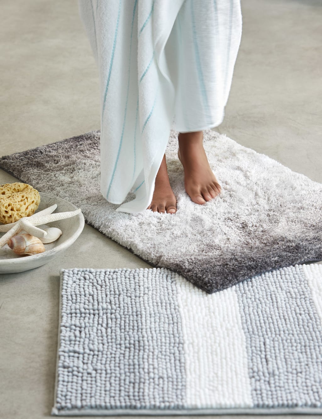 Ombre Luxury Quick Dry Bath Mat M&S Collection M&S