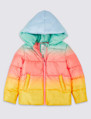 Ombre Padded Coat (3-16 Years) Image 2 of 5