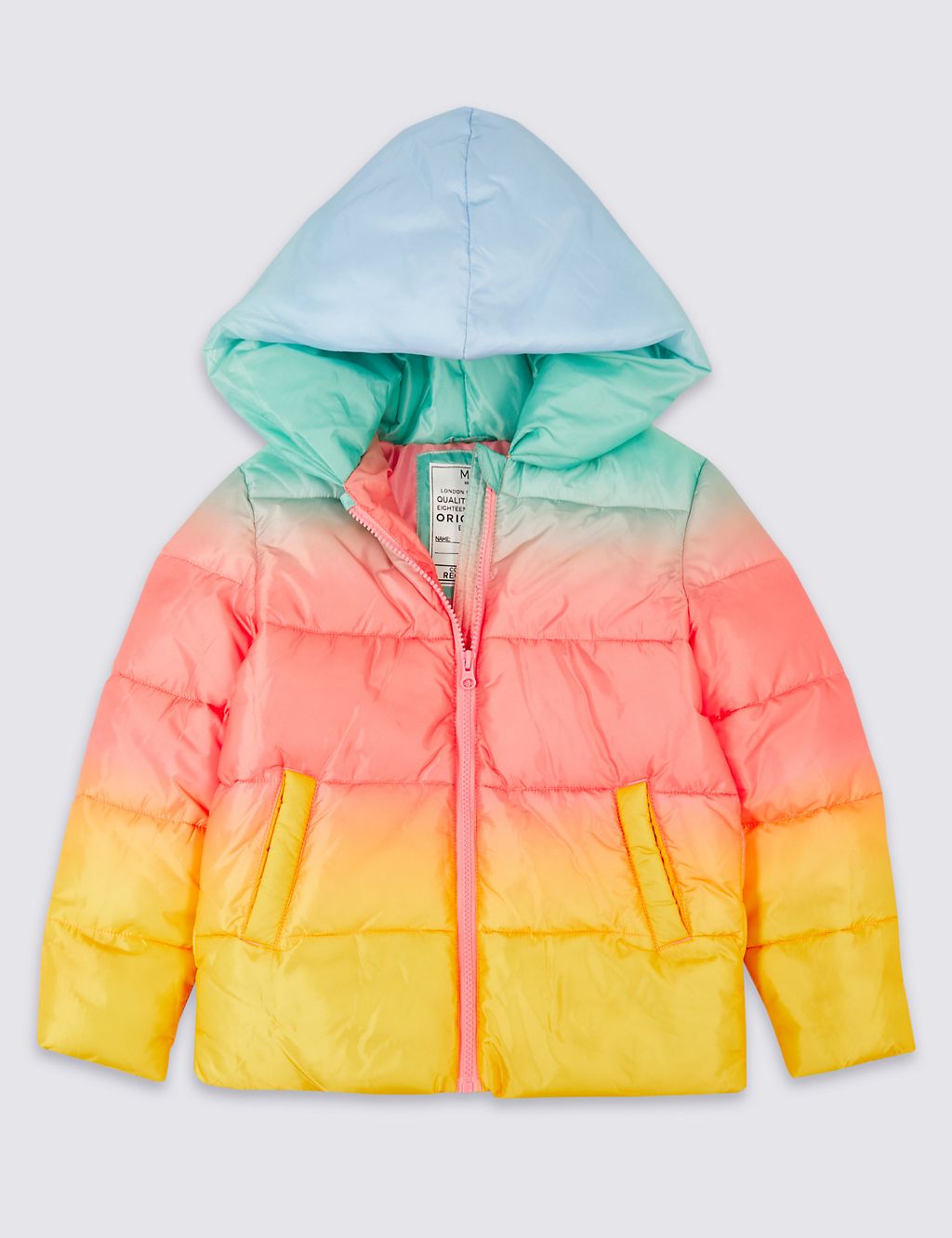 Ombre Padded Coat (3-16 Years) 1 of 5