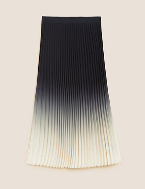 Ombre Pleated Midaxi Skirt Image 2 of 6