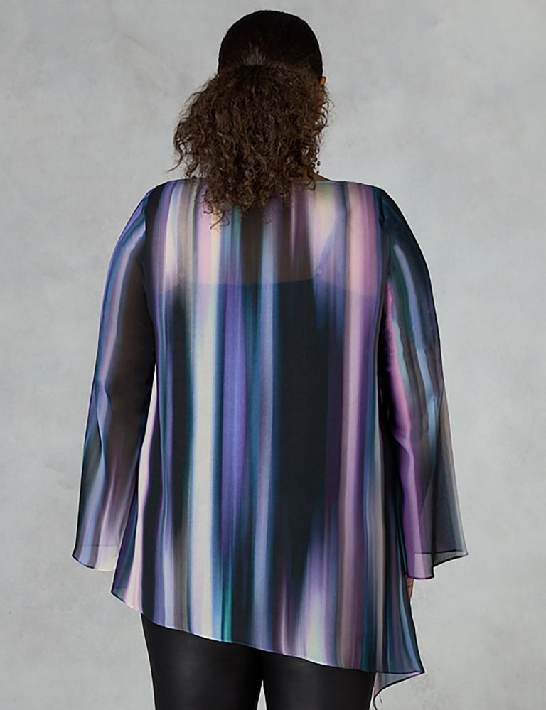Ombre Round Neck Oversized Top 4 of 4