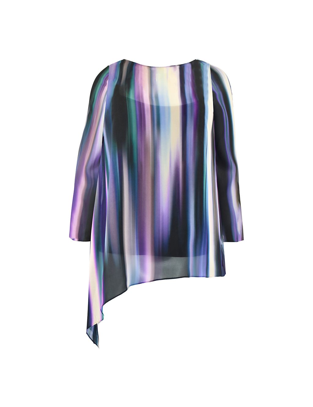 Ombre Round Neck Oversized Top 1 of 4