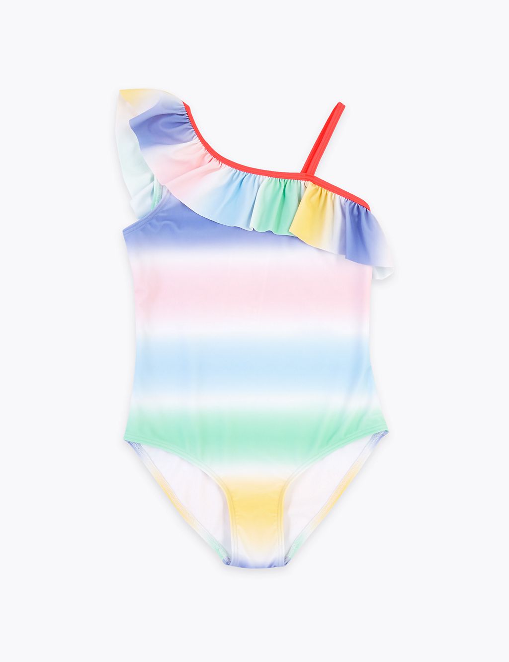 Ombre Stripe One Shoulder Swimsuit (6-16 Yrs) 3 of 3