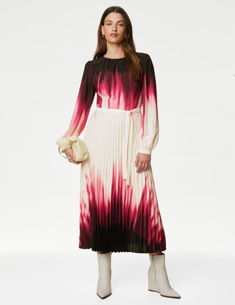 Pleated Jersey Long Dress - Ready to Wear