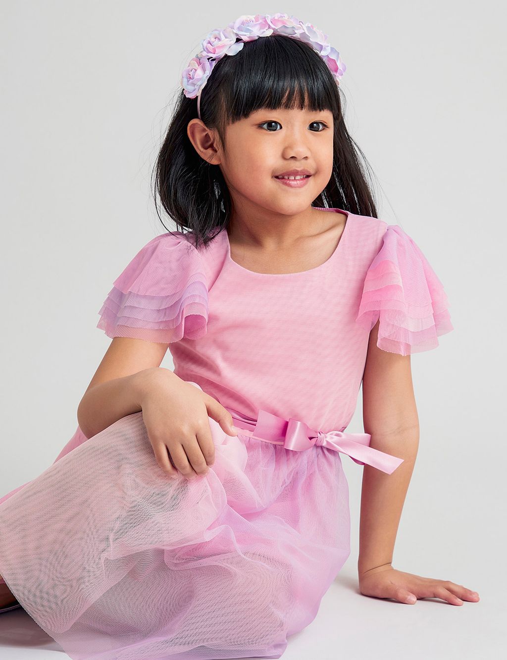 Ombre Tulle Occasion Dress (3-13 Yrs) 1 of 4