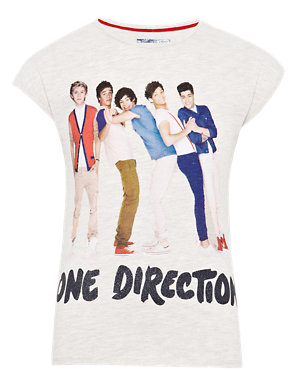 One Direction Elliptical Hem T-Shirt Image 2 of 4