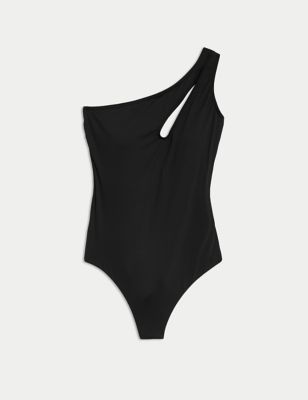 One Shoulder Cut Out Swimsuit Image 2 of 7