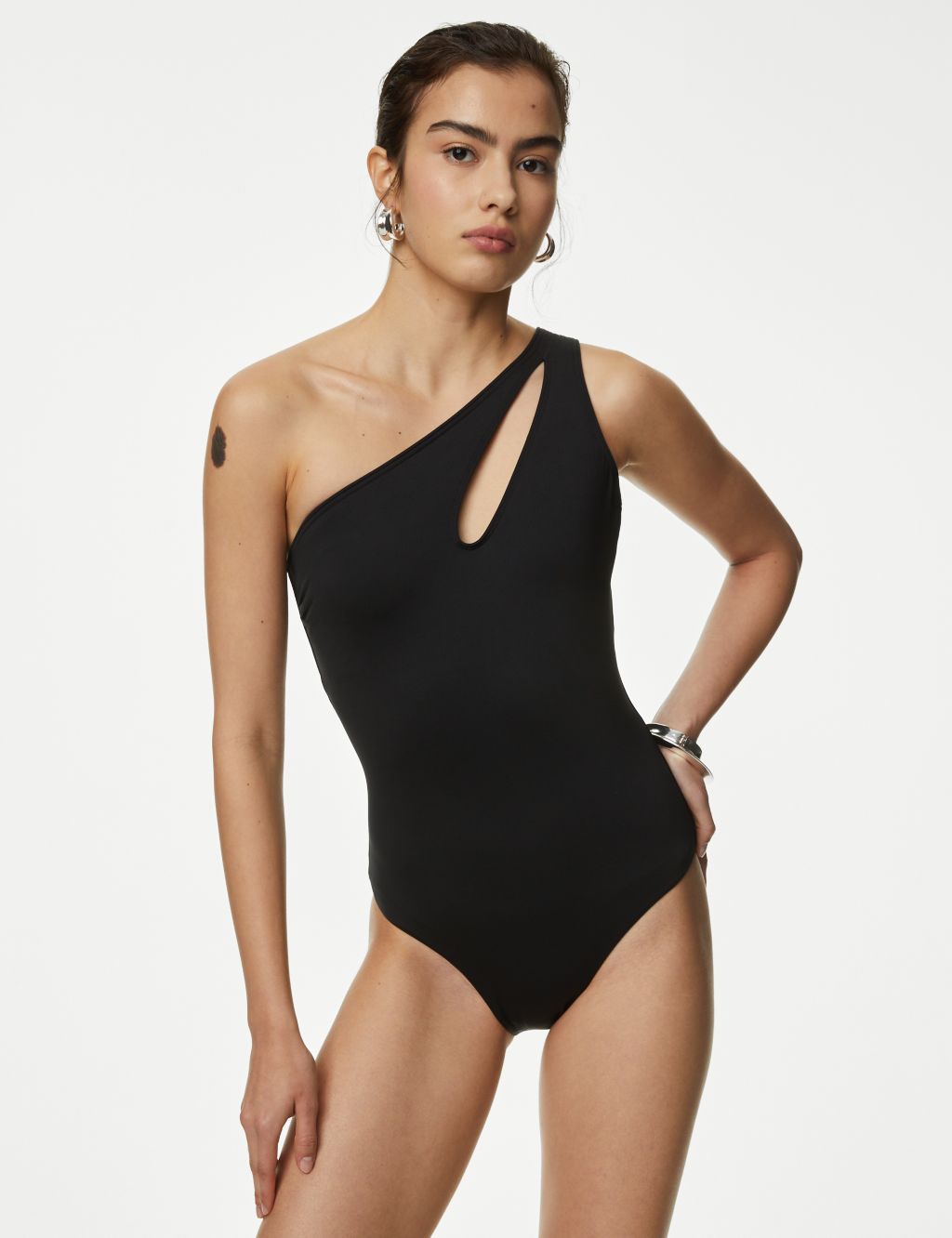 One Shoulder Cut Out Swimsuit 6 of 7