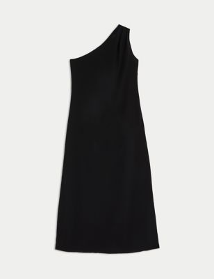 One Shoulder Midaxi Bodycon Dress Image 2 of 6