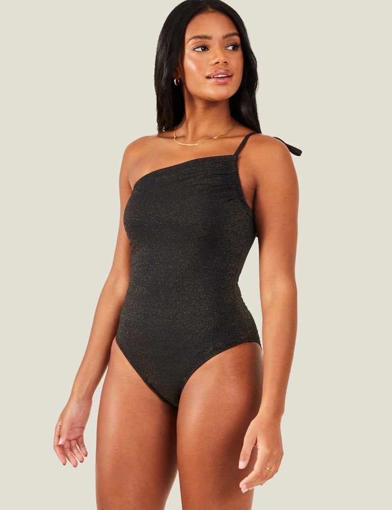 Buy Marks & Spencer Tummy Control Ribbed Padded V-Neck Swimsuit
