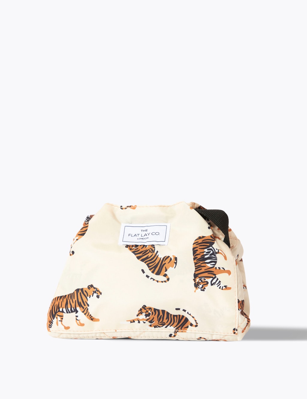 Open Flat Makeup Bag In Neutral Tigers The Flat Lay Co. M S