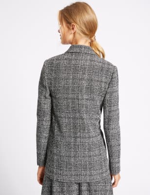 M&s textured open hot sale front coat