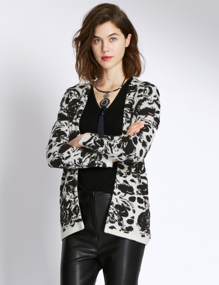 M&s animal print cardigan clearance