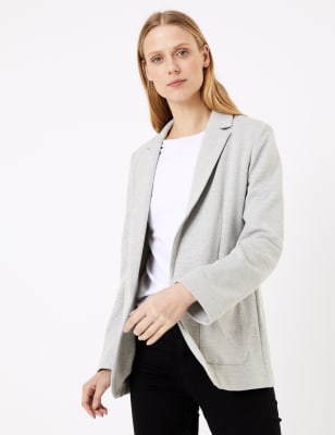 Cotton jersey blazer on sale womens