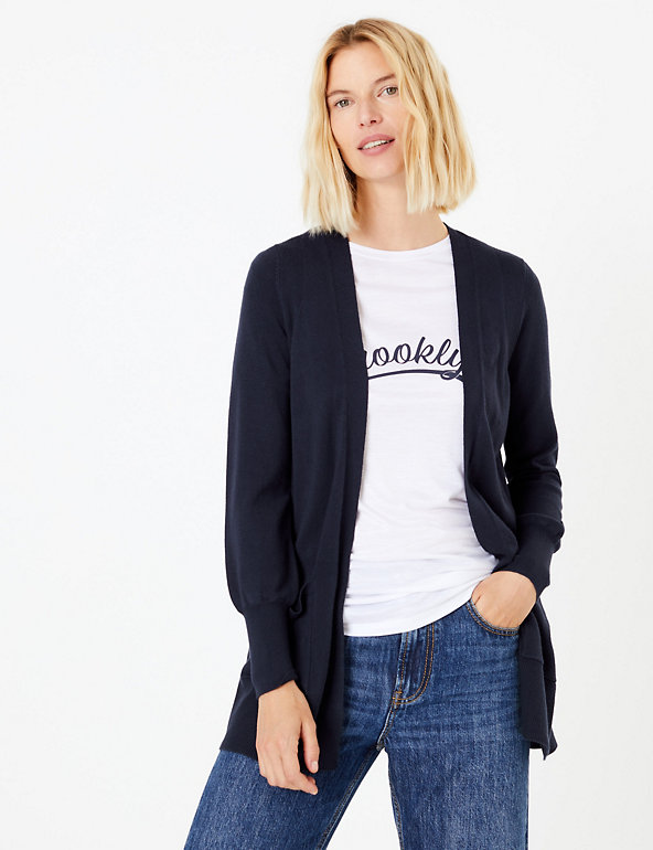 Open Front Patch Pocket Cardigan | M&S Collection | M&S