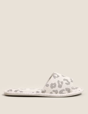 Marks and spencer open toe online slippers