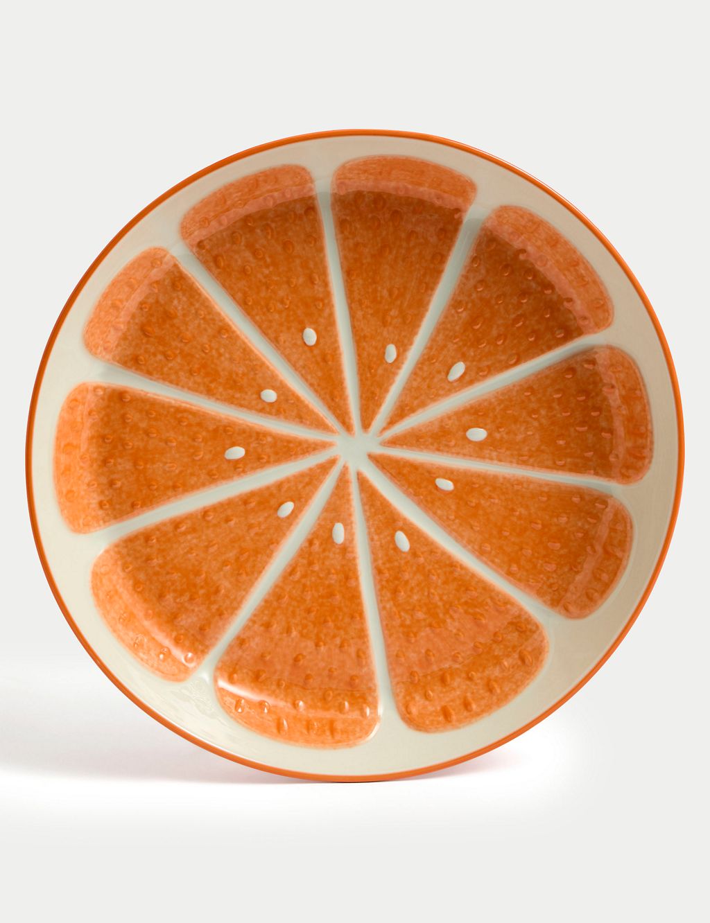 Orange Stoneware Serving Platter 3 of 5