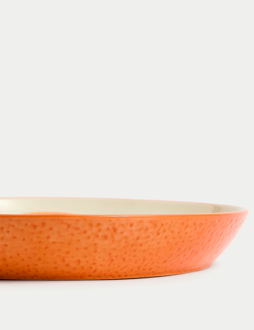 Orange Stoneware Serving Platter 2 of 5