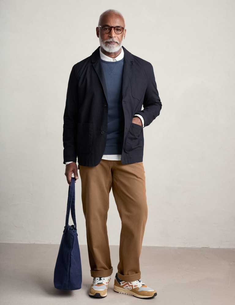 Organic shop cotton blazer